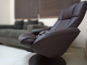 Poltrona utilizada para atendimento psicológico presencial