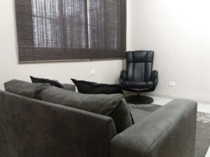 Sala utilizada para atendimento psicológico presencial